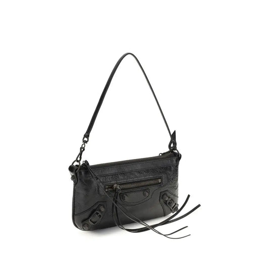 Balenciaga Black Lamb Ovis Aries Aries Shoulder Bag Balenciaga