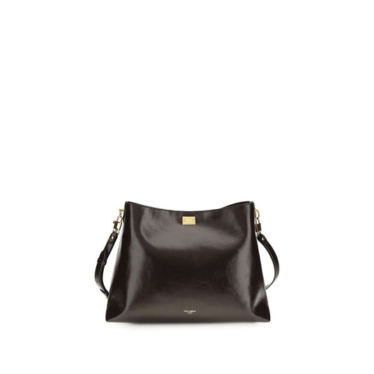 Sac bandoulière en cuir de veau marron Bos Taurus