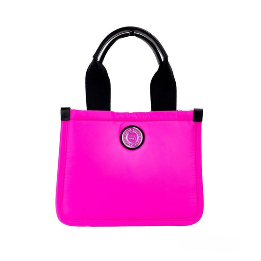 Sac cabas convertible Marc Jacobs en nylon fuchsia néon petit modèle