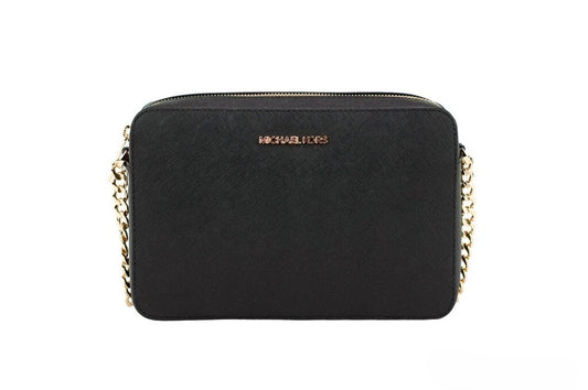 Sac bandoulière en cuir saffiano à fermeture zippée pour femme Michael Kors