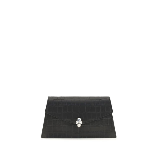 Alexander McQueen Black Calf Leather Bos Taurus Clutch Bag Alexander McQueen Xosier