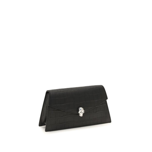 Alexander McQueen Black Calf Leather Bos Taurus Clutch Bag Alexander McQueen Xosier
