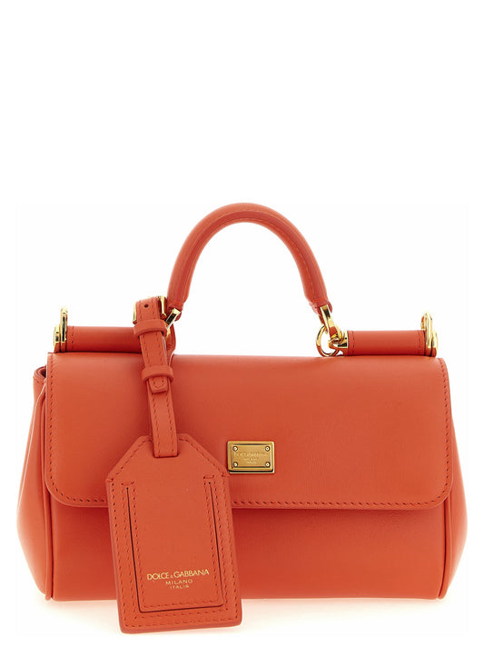 Dolce & Gabbana Orange Calfskin Handbag Dolce & Gabbana Xosier