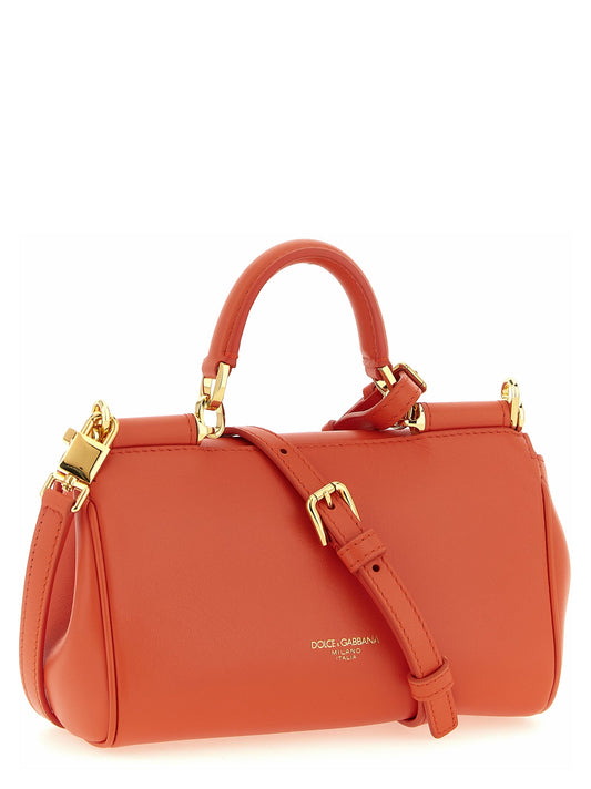 Dolce & Gabbana Orange Calfskin Handbag Dolce & Gabbana Xosier