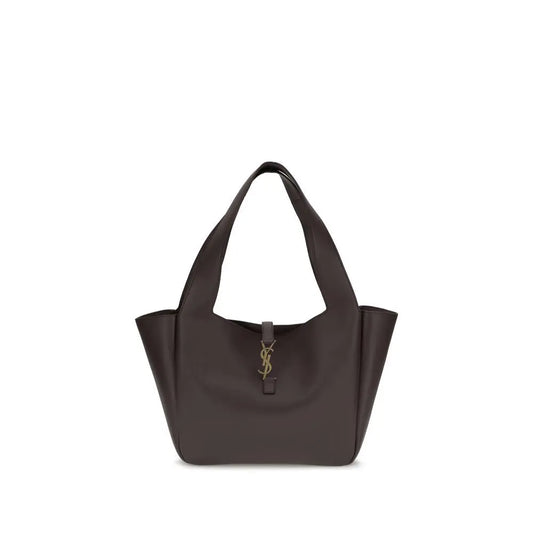 Saint Laurent Brown Calf Leather Bos Taurus Shoulder Bag Saint Laurent