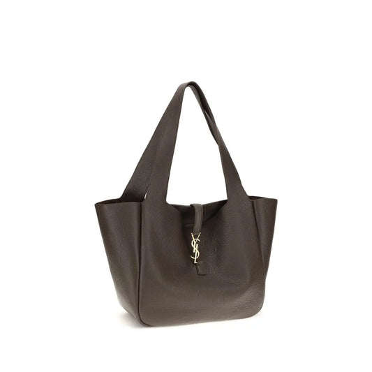 Saint Laurent Brown Calf Leather Bos Taurus Shoulder Bag Saint Laurent