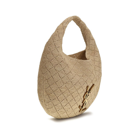 Saint Laurent Beige Raffia Shoulder Bag Saint Laurent Xosier