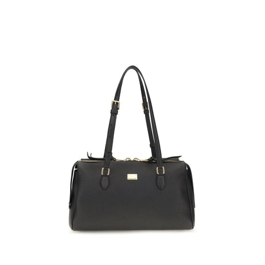 Dolce & Gabbana Black Calf Leather Bos Taurus Shoulder Bag Dolce & Gabbana Xosier