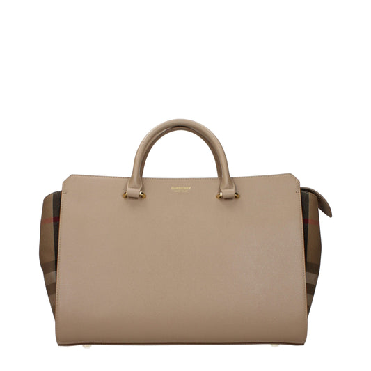 Burberry Beige Leather Handbag Burberry Xosier