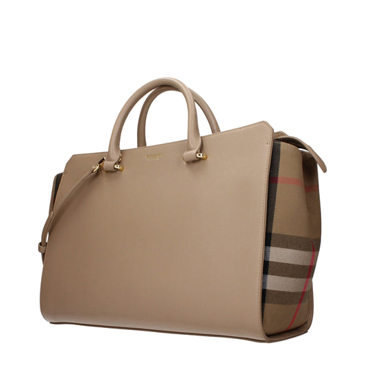 Burberry Beige Leather Handbag Burberry Xosier