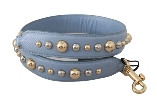 Dolce & Gabbana Blue Leather Handbag Accessory Shoulder Strap Dolce & Gabbana