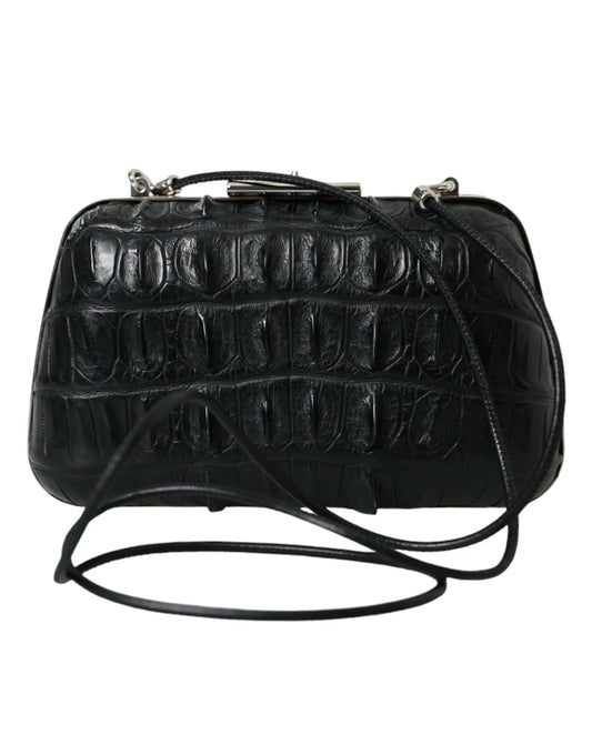Balenciaga Black Exotic Skin Leather Shoulder Crossbody Box Clutch Bag Balenciaga