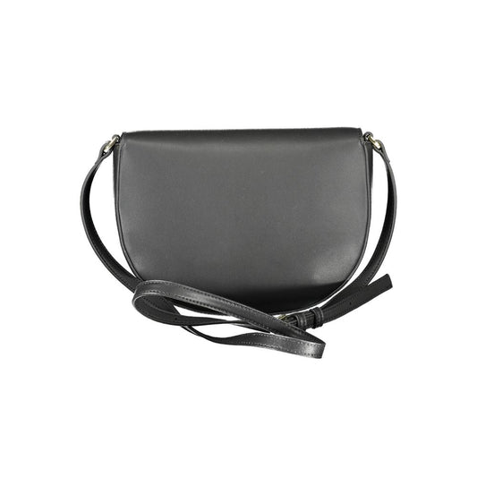Calvin Klein Damen-Umhängetasche aus schwarzem Polyurethan