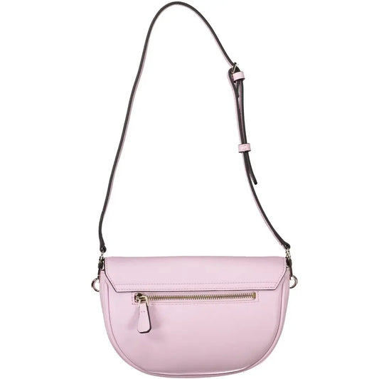 Guess Jeans Rosa Poliuretano Women Handbag Guess Jeans