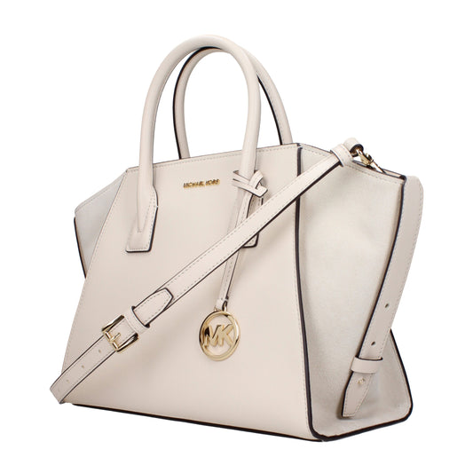 Michael Kors Beige Lederhandtasche