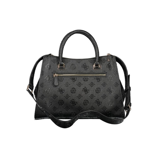 Guess Damen Handtasche aus schwarzem Polyurethan