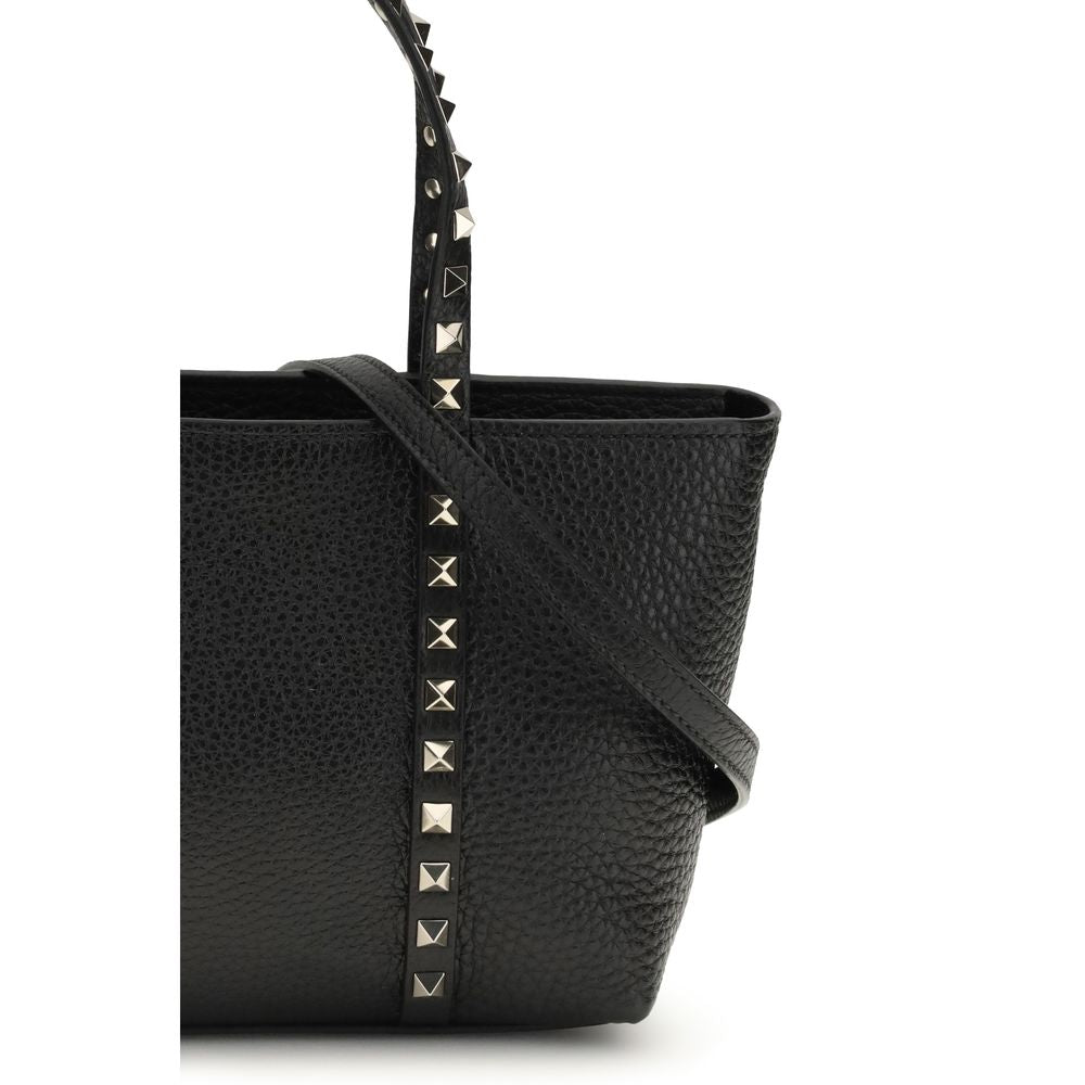 Valentino Garavani Black Calf Leather Bos Taurus Shoulder Bag Valentino Garavani Xosier