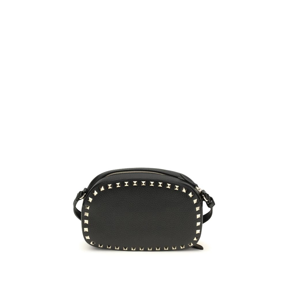 Valentino Garavani Black Calf Leather Bos Taurus Shoulder Bag Valentino Garavani Xosier