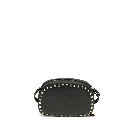 Valentino Garavani Black Calf Leather Bos Taurus Shoulder Bag Valentino Garavani Xosier