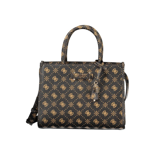 Marrone Poliuretano Woman Handbag