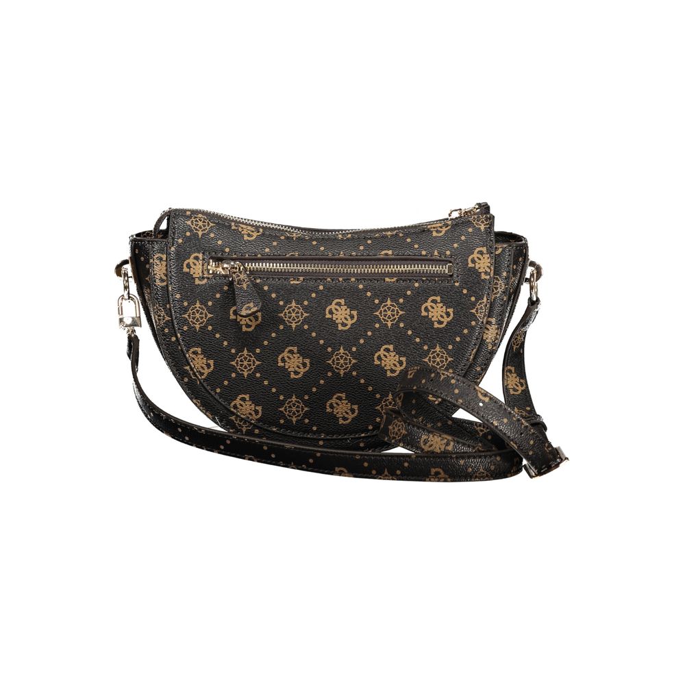 Guess Jeans Braune Polyurethan Damenhandtasche