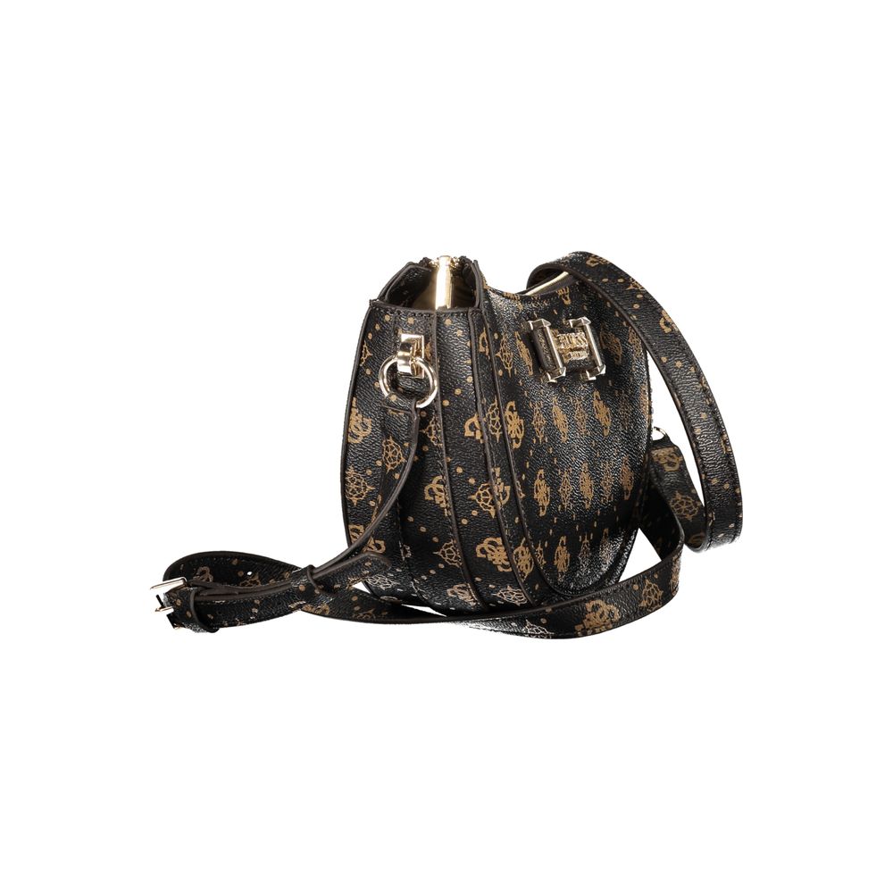 Guess Jeans Braune Polyurethan Damenhandtasche