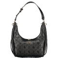 Guess Jeans Handtasche aus schwarzem Polyurethan für Damen