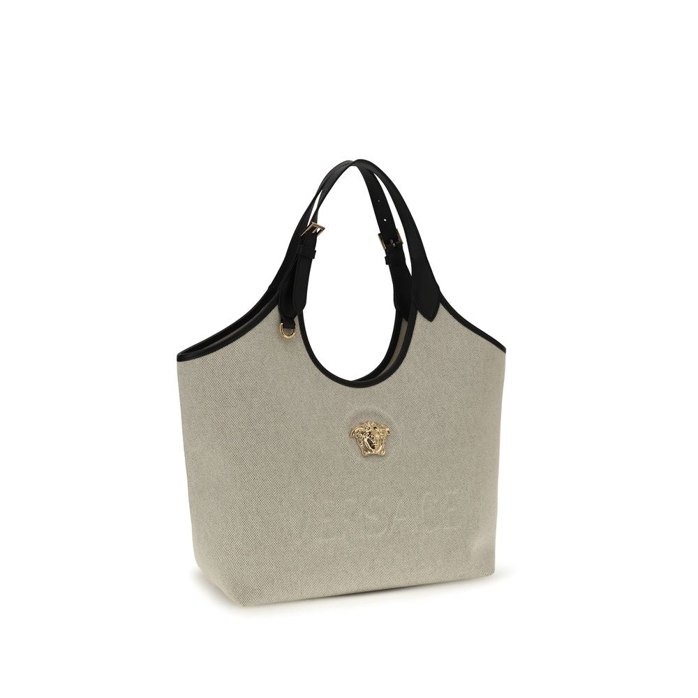 Versace Beige Cotton Shoulder Bag Versace Xosier