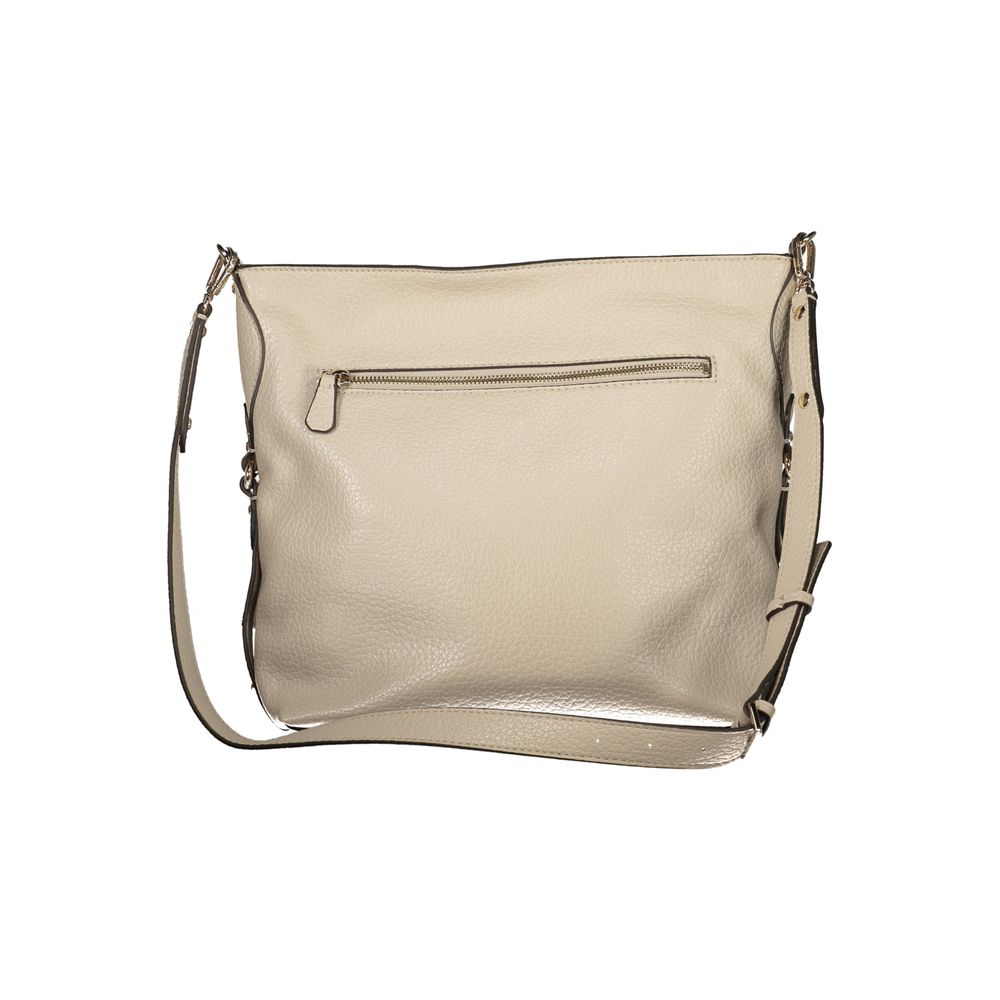 Guess Jeans Beige Damenhandtasche aus Polyurethan