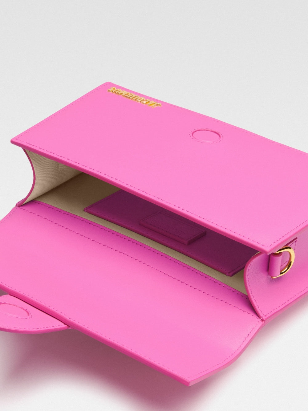 Jacquemus Neon Pink Leather Le Grand Bambino Handbag Jacquemus Xosier