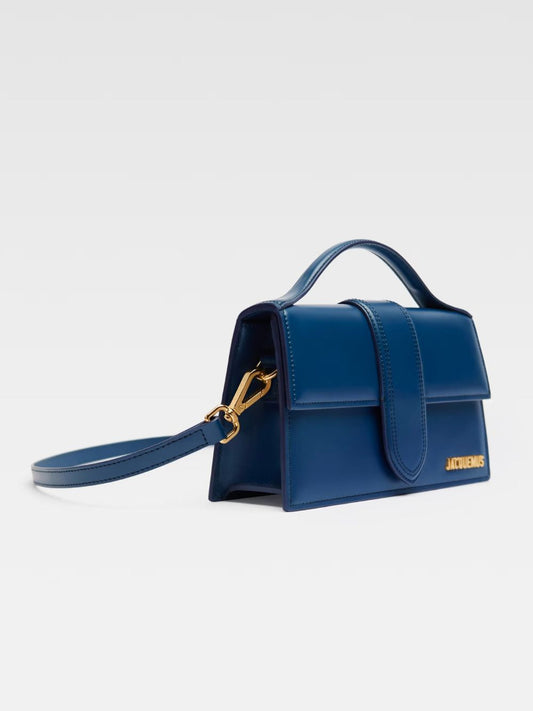 Jacquemus Dark NavyLeather Le Grand Bambino Handbag Jacquemus Xosier