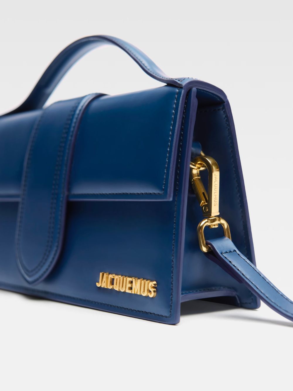 Jacquemus Dark NavyLeather Le Grand Bambino Handbag Jacquemus Xosier