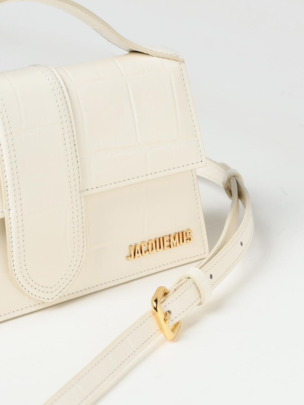 Jacquemus Ivory Cocco Le Grand Bambino Handbag Jacquemus Xosier