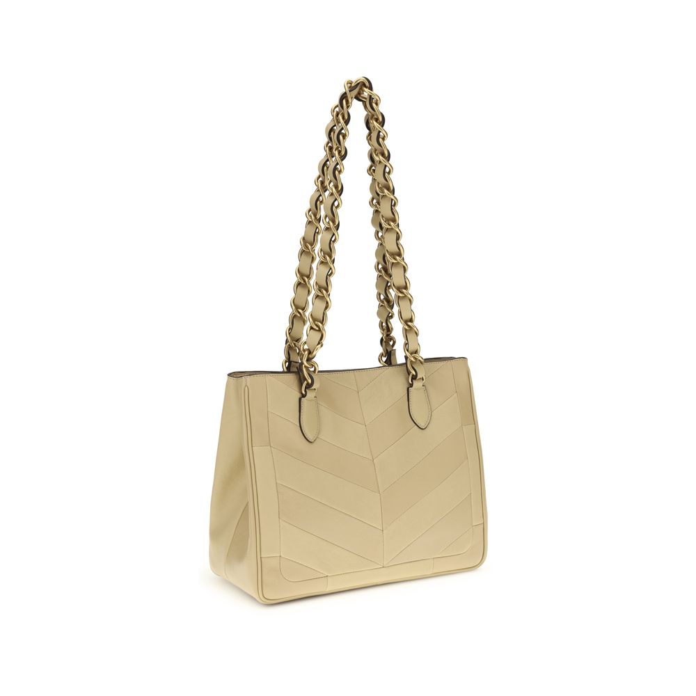 Valentino Garavani Gold Napa Leather / Calf Bos Taurus Shoulder Bag Valentino Garavani Xosier
