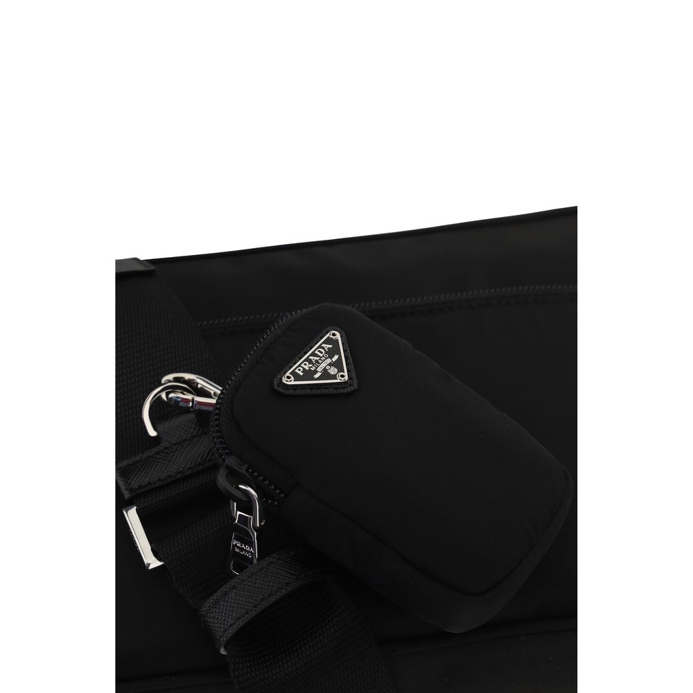 Prada Black Nylon Shoulder Bag Prada Xosier