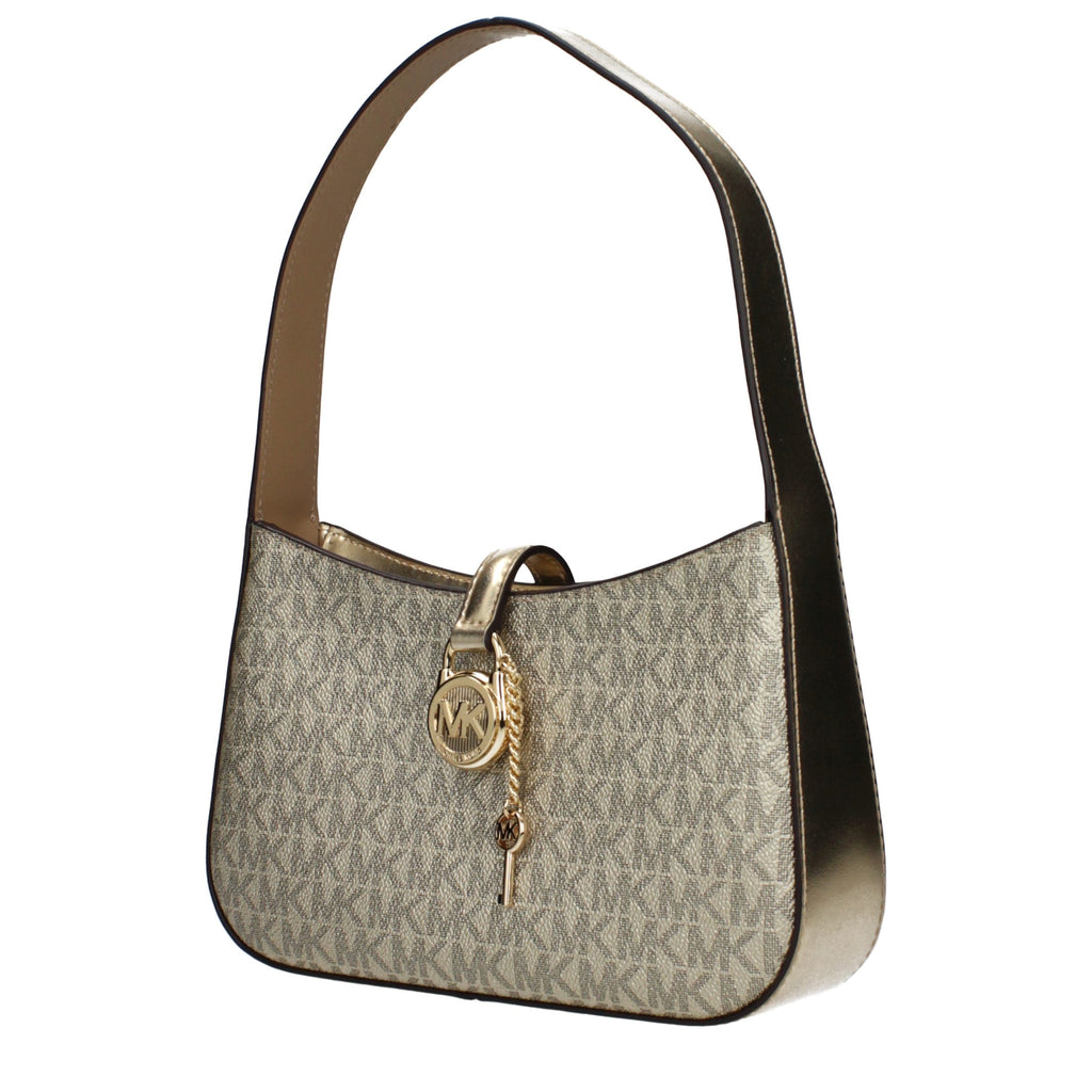 Michael Kors Handtasche aus goldenem Stoff