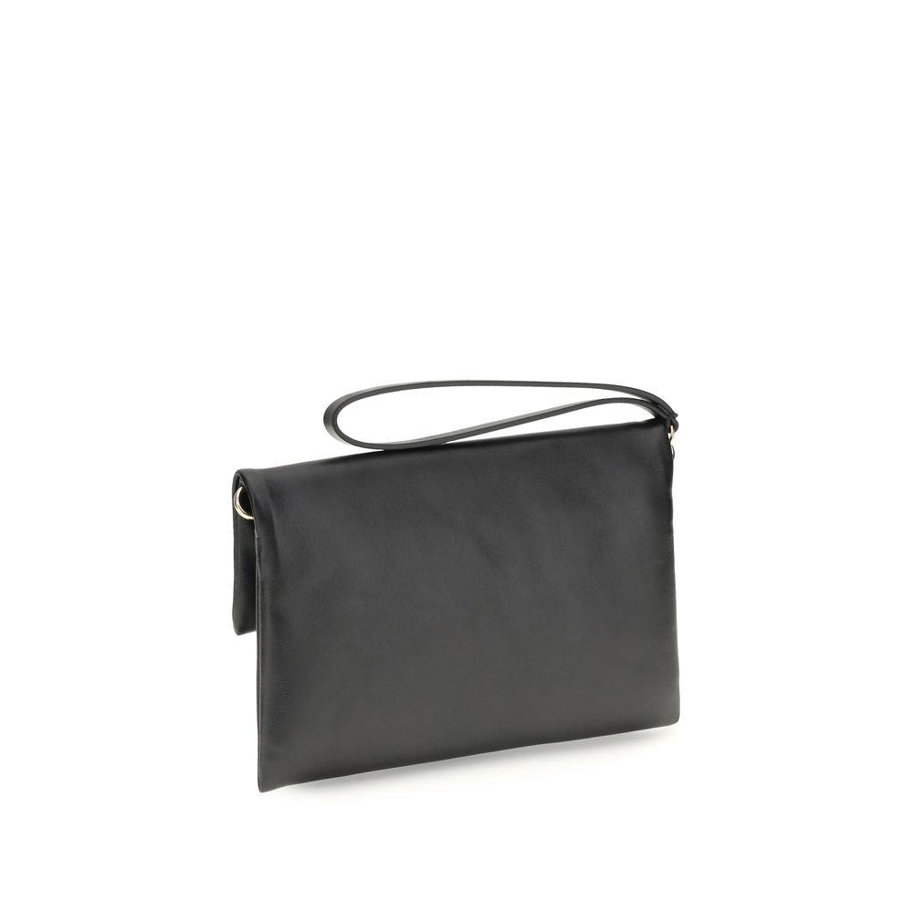 Fendi Black Lamb Ovis Aries Aries Clutch Bag Fendi Xosier