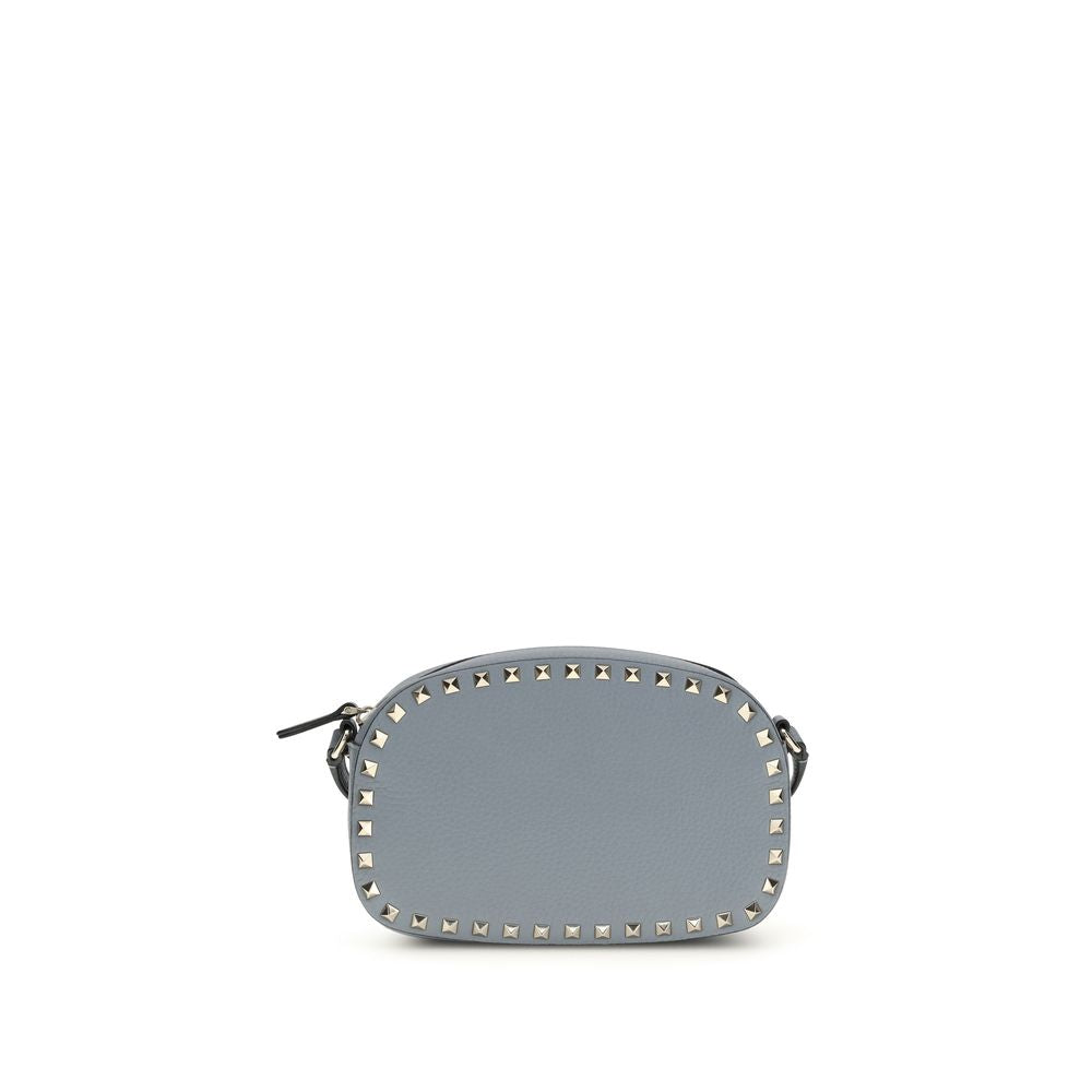 Valentino Garavani Blue Calf Leather Bos Taurus Shoulder Bag Valentino Garavani Xosier