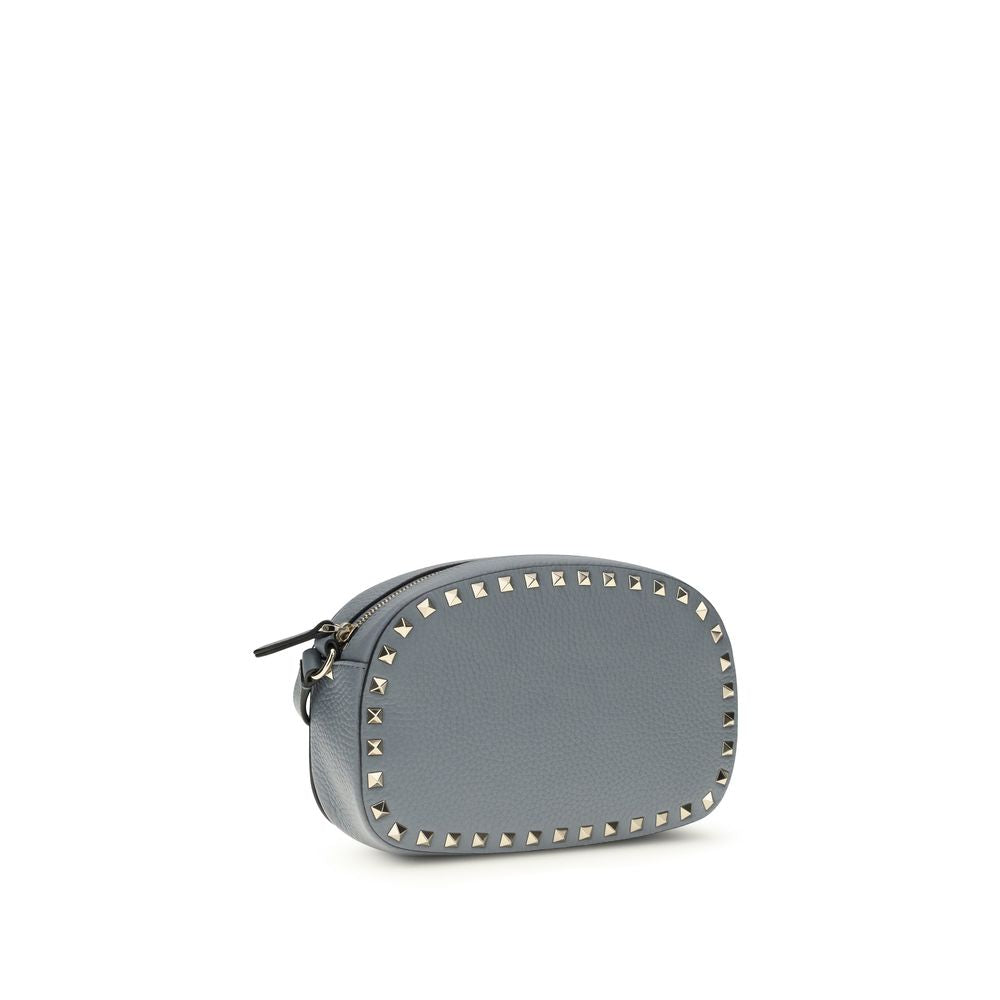 Valentino Garavani Blue Calf Leather Bos Taurus Shoulder Bag Valentino Garavani Xosier