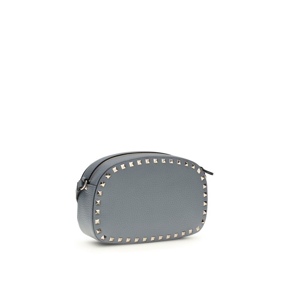 Valentino Garavani Blue Calf Leather Bos Taurus Shoulder Bag Valentino Garavani Xosier