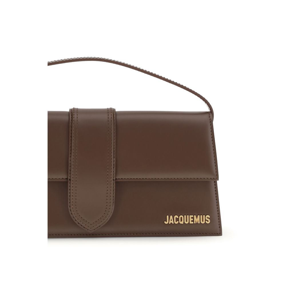 Jacquemus Brown Calf Leather Bos Taurus Shoulder Bag Jacquemus Xosier
