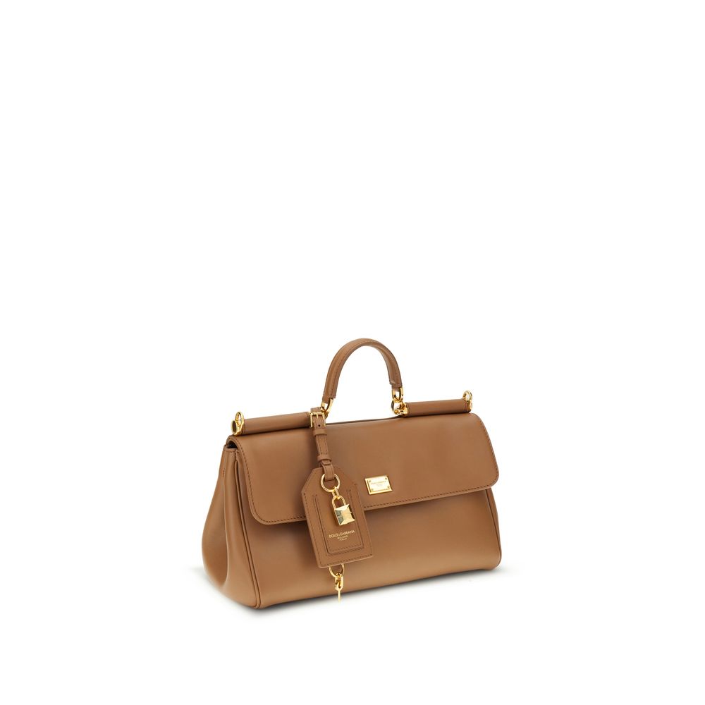 Dolce & Gabbana Beige Calf Leather Bos Taurus Shoulder Bag Dolce & Gabbana Xosier