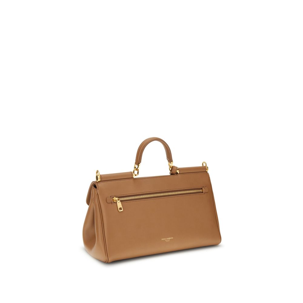 Dolce & Gabbana Beige Calf Leather Bos Taurus Shoulder Bag Dolce & Gabbana Xosier