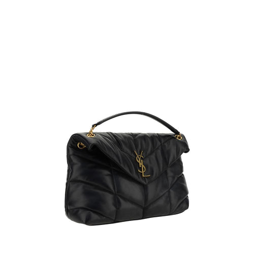 Sac bandoulière en cuir d'agneau noir
