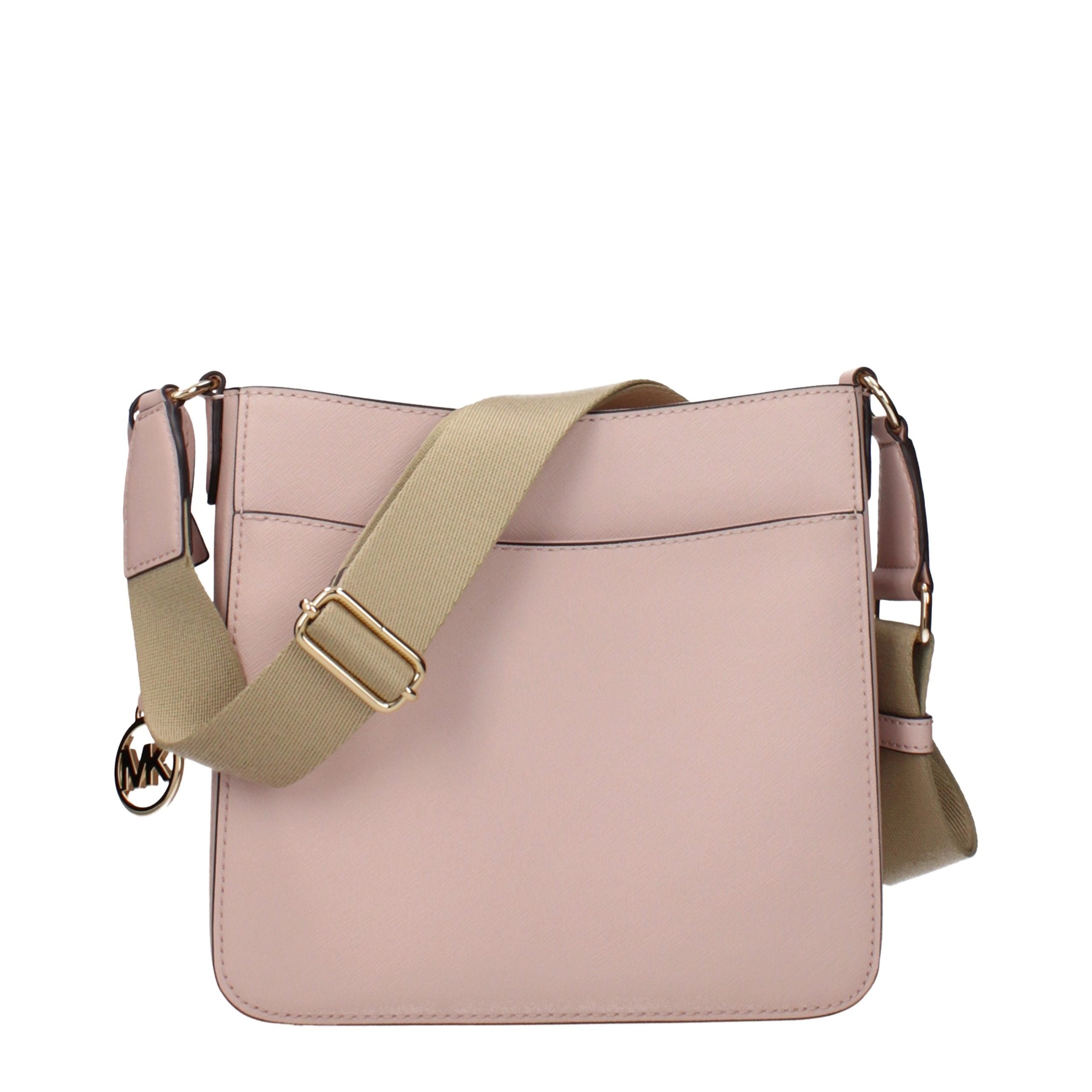 Michael Kors Rosafarbene Schultertasche aus Leder