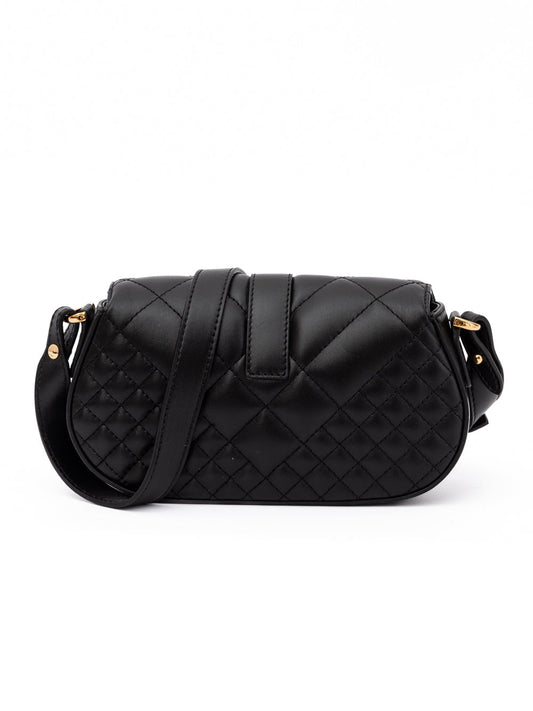 Versace Black Leather Quilted Shoulder Strap Bag Versace Xosier