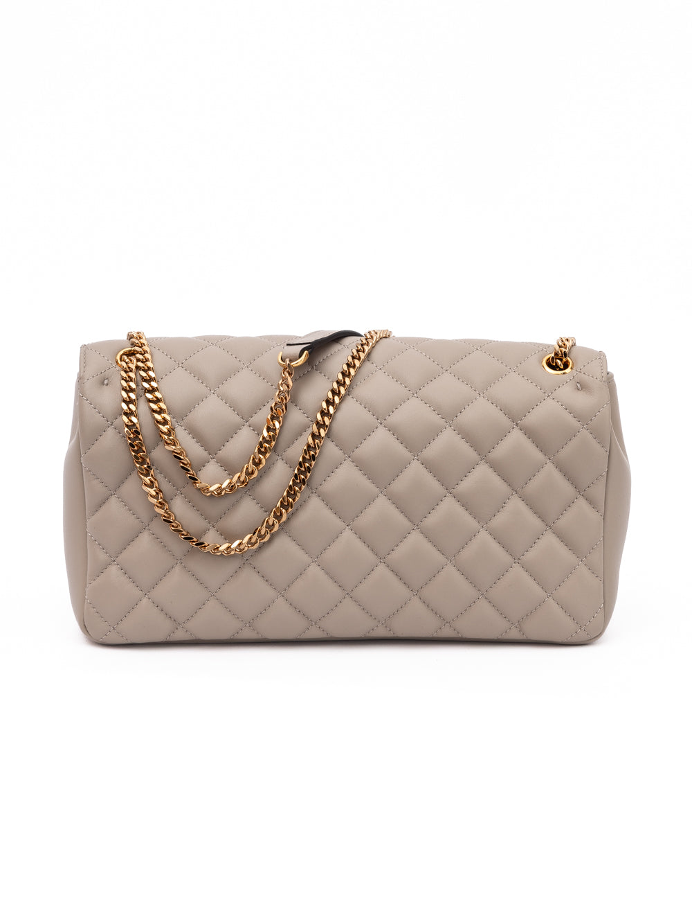 Versace Taupe Quilted Leather Shoulder Strap Bag Versace Xosier