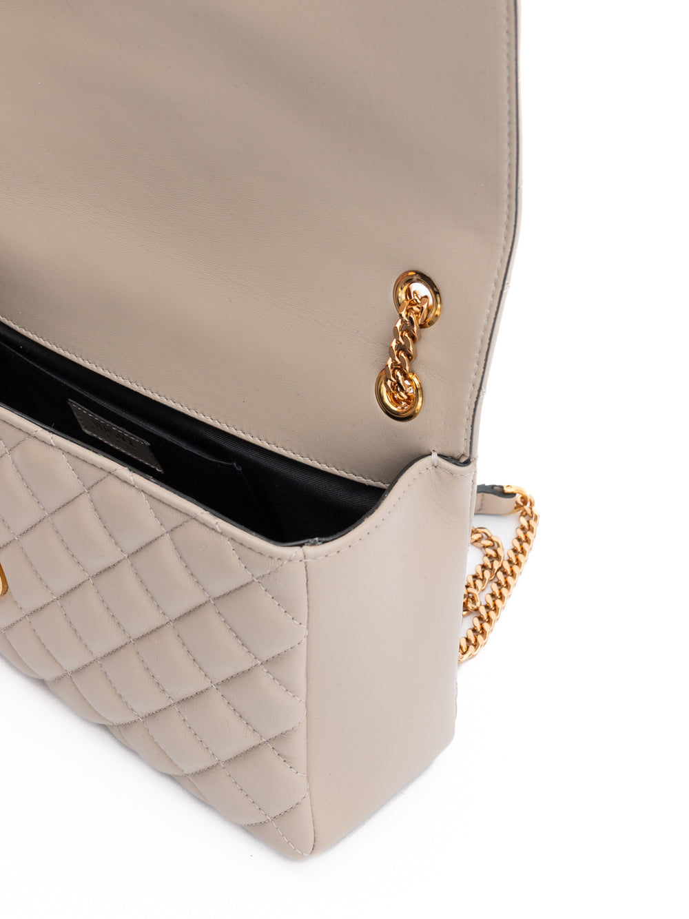 Versace Taupe Quilted Leather Shoulder Strap Bag Versace Xosier