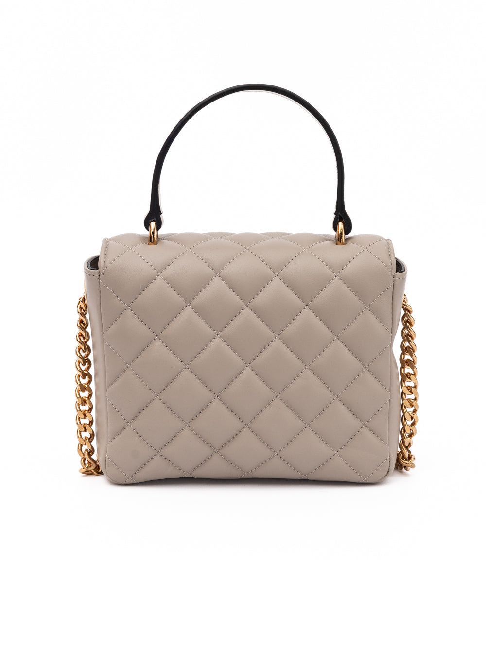 Versace Taupe Quilted Leather Handbag Versace Xosier