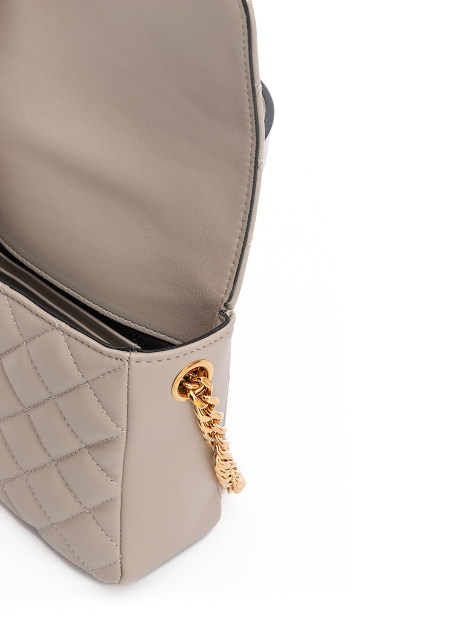 Versace Taupe Quilted Leather Handbag Versace Xosier